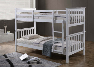 Artisan White Wooden Bunk Bed