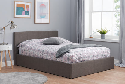 Birlea Berlin 4ft Small Double Grey Fabric Ottoman Bed Frame