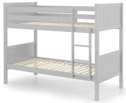 Julian Bowen Bella Dove Grey Wooden Bunk Bed