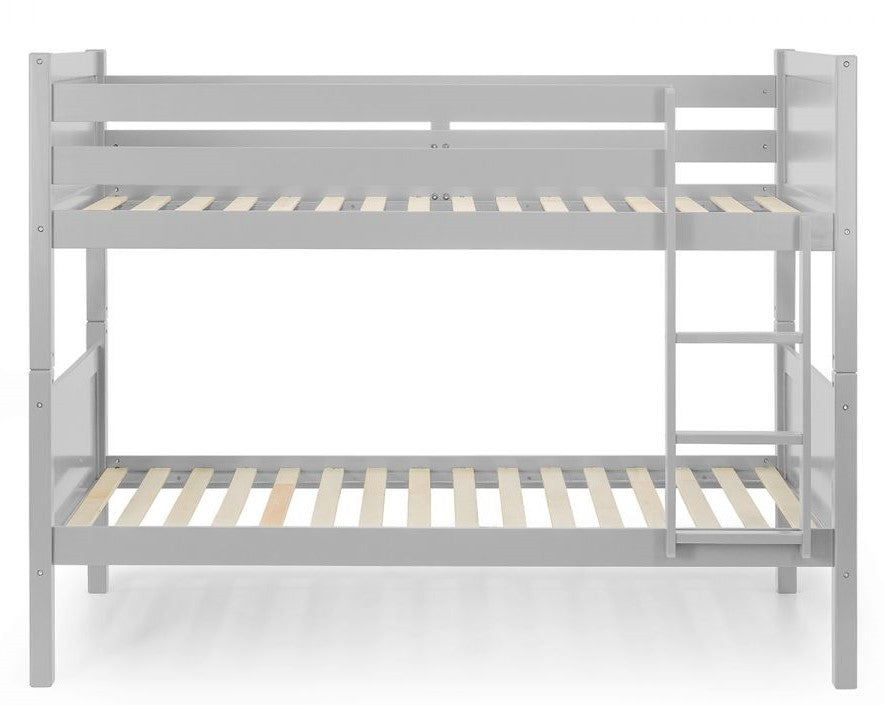 Julian Bowen Bella Dove Grey Wooden Bunk Bed