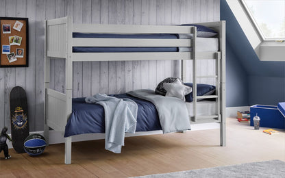 Julian Bowen Bella Dove Grey Wooden Bunk Bed