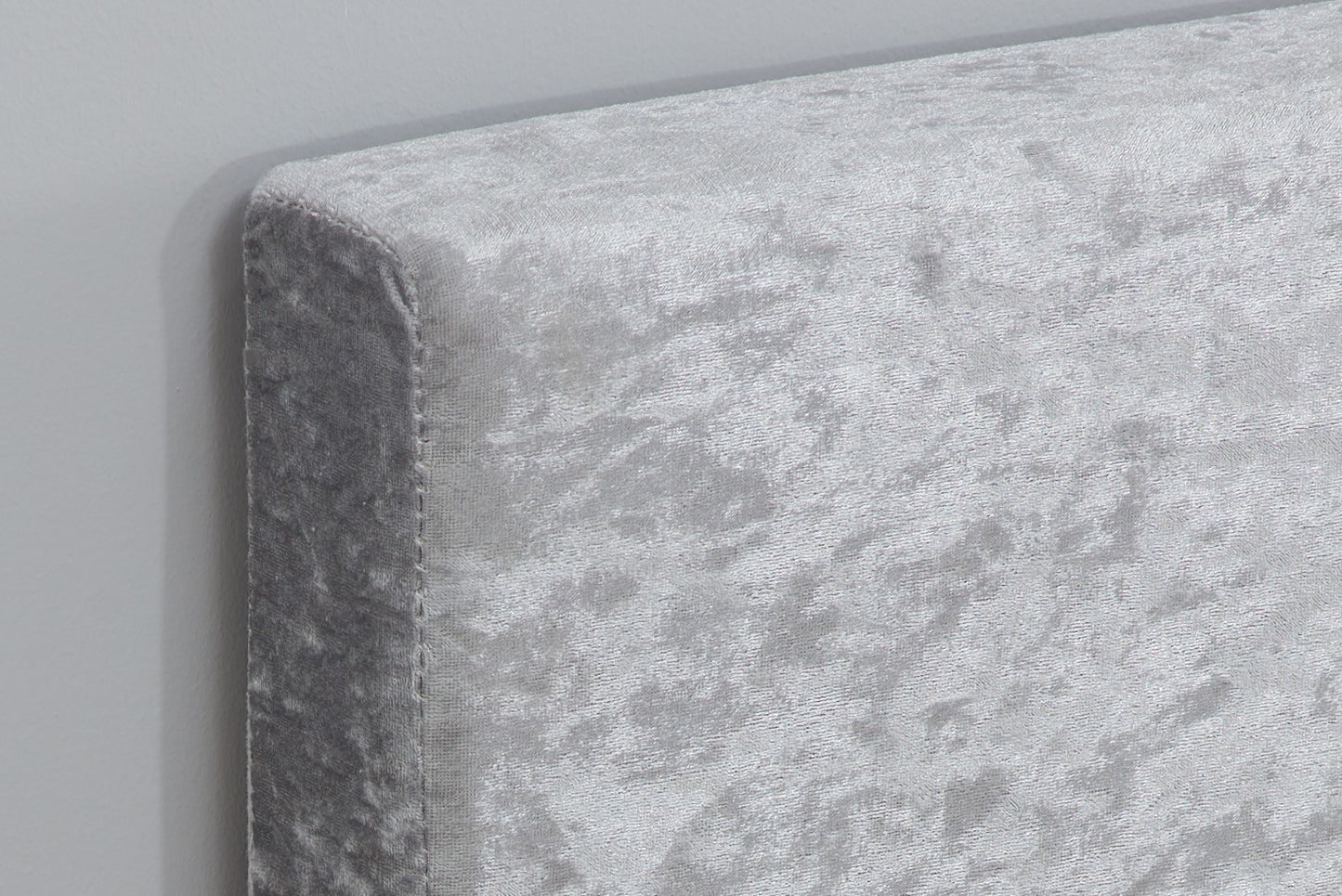 Birlea Berlin 4ft Small Double Steel Grey Crushed Velvet Bed Frame