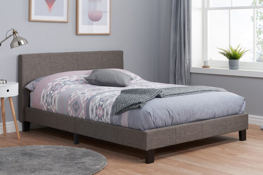 Birlea Berlin 4ft Small Double Grey Fabric Bed Frame