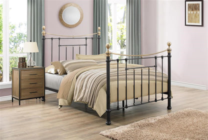 Birlea Bronte 5ft Kingsize Black Double Metal Bed Frame