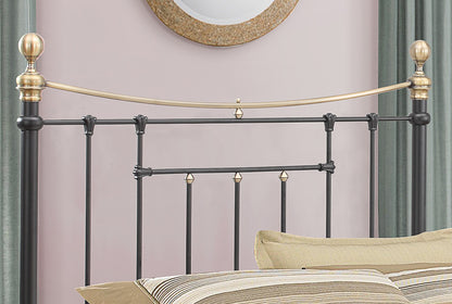 Birlea Bronte 4ft6 Double Black Double Metal Bed Frame