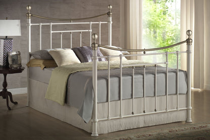 Birlea Bronte 4ft6 Double Cream Metal Bed Frame