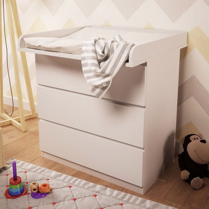 Baby Changing Top – Kidsaw Kudl White Dresser Topper for IKEA Malm