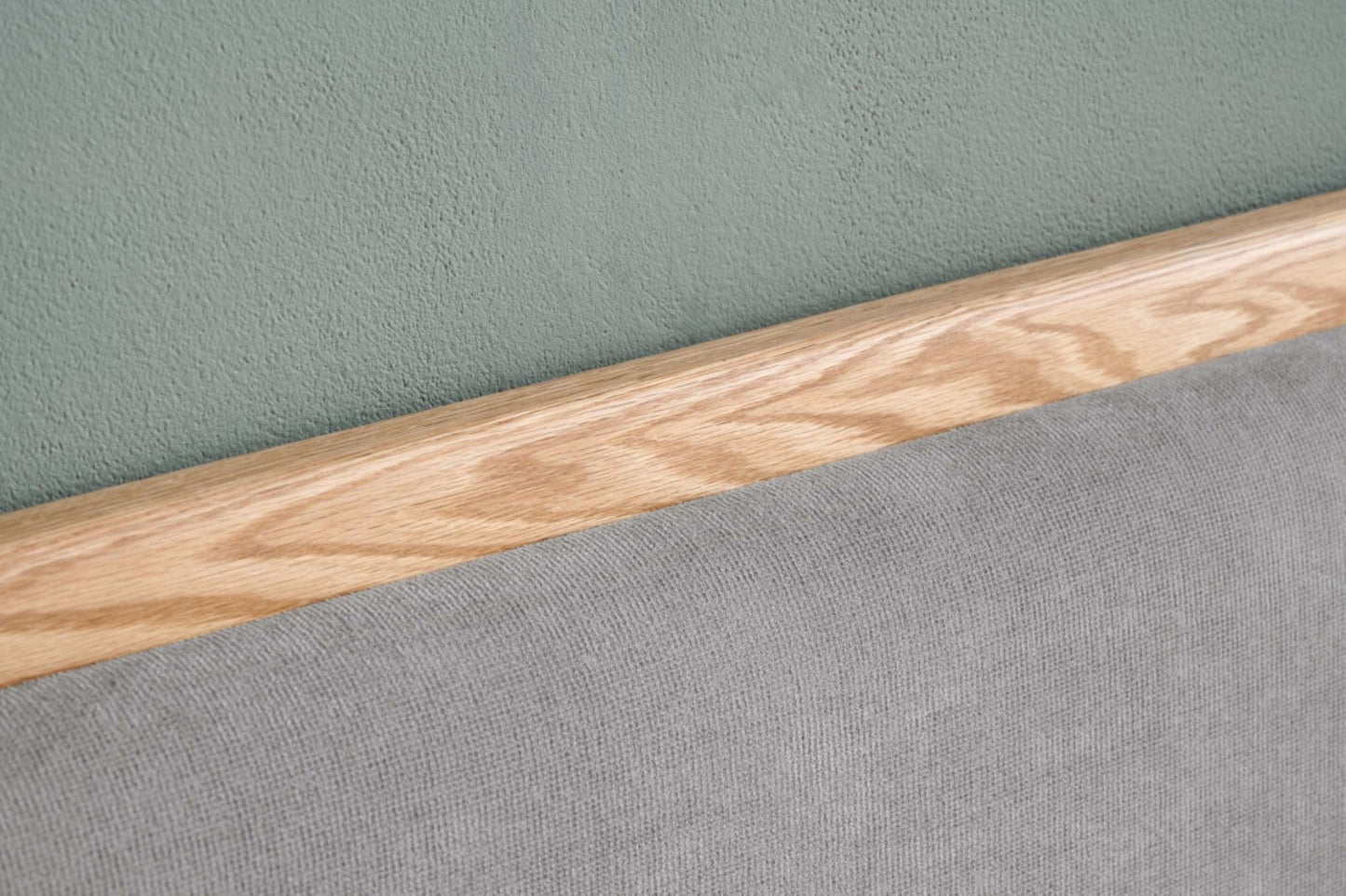 Birlea Amaya 4ft6 Double Grey Fabric Oak Bed