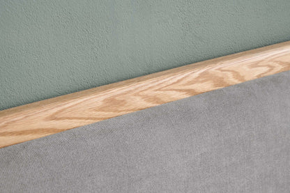 Birlea  Amaya 5ft Kingsize Grey Fabric Oak Bed