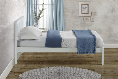 Birlea Denver 4ft Small Double White Pine Bed Frame