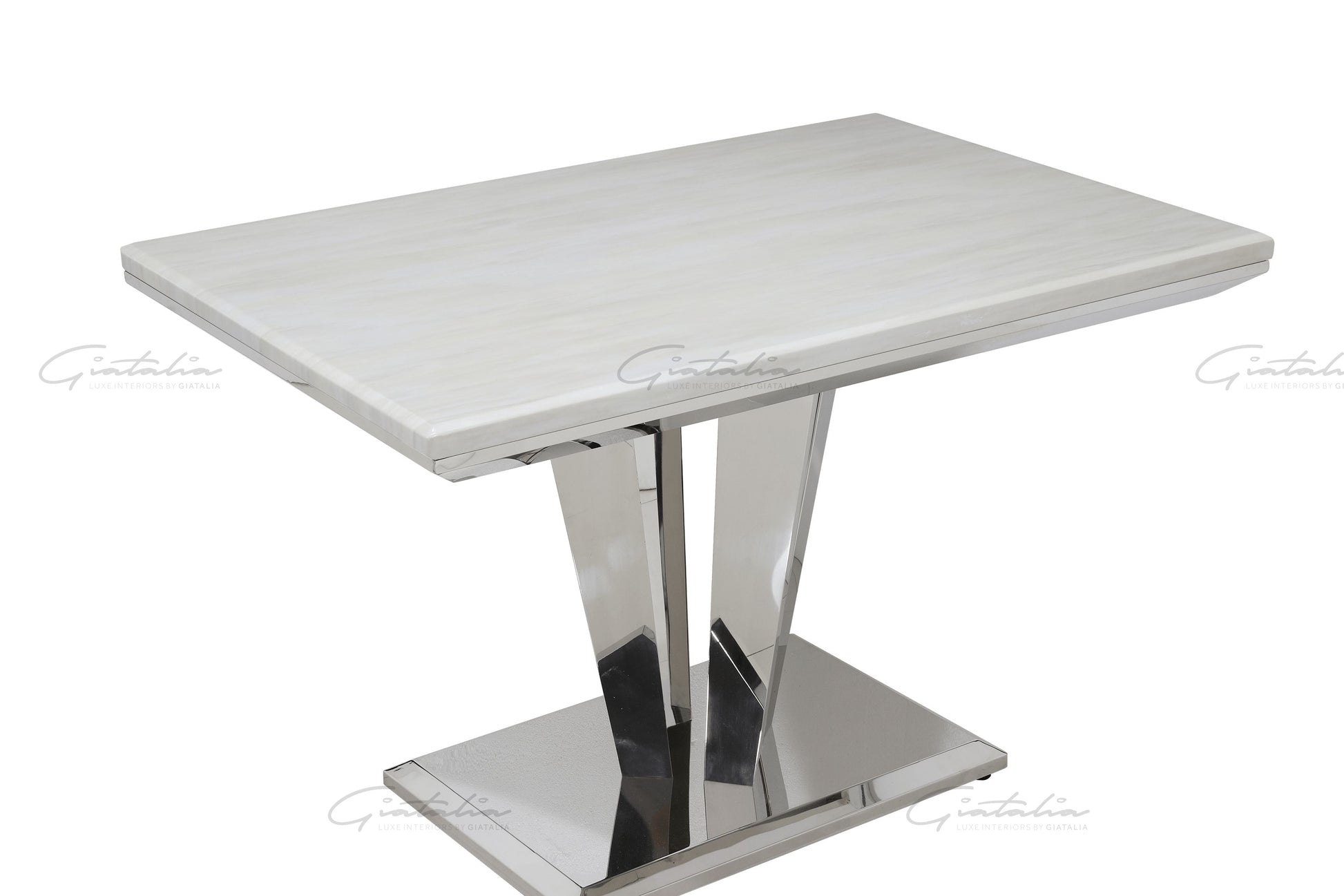 Best Riccardo White 120cm Rectangle Marble Dining Table UK online