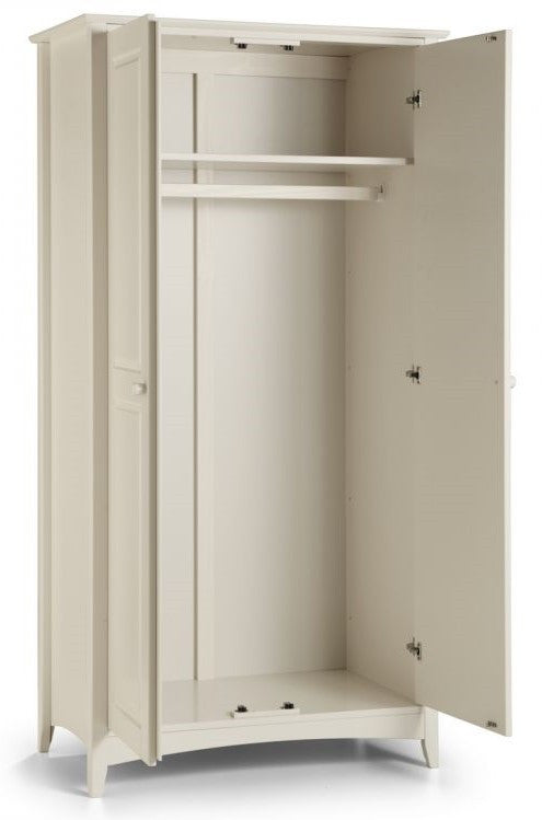Julian Bowen Cameo White 2 Door Wardrobe