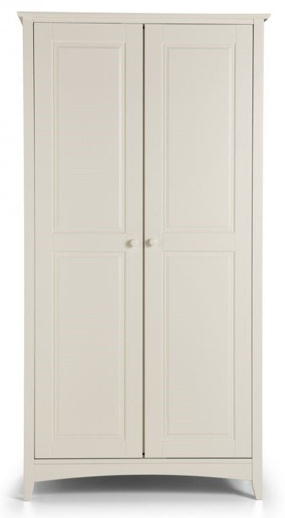 Julian Bowen Cameo White 2 Door Wardrobe