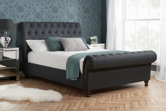 Birlea Castello 4ft6 Double Charcoal Fabric Bed Frame