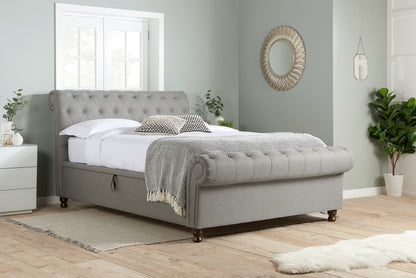 Birlea Castello 6ft Super Kingsize Grey Fabric Ottoman Bed Frame