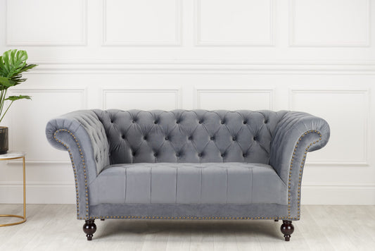 Birlea Chester Grey 2 Seater Fabric Sofa