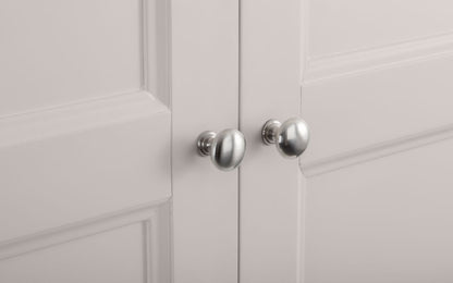 Julian Bowen Clermont Light Grey Wooden 2 Door 1 Drawer Wardrobe