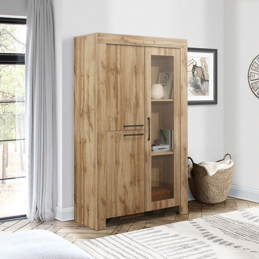 Birlea Compton Oak Display Cabinet