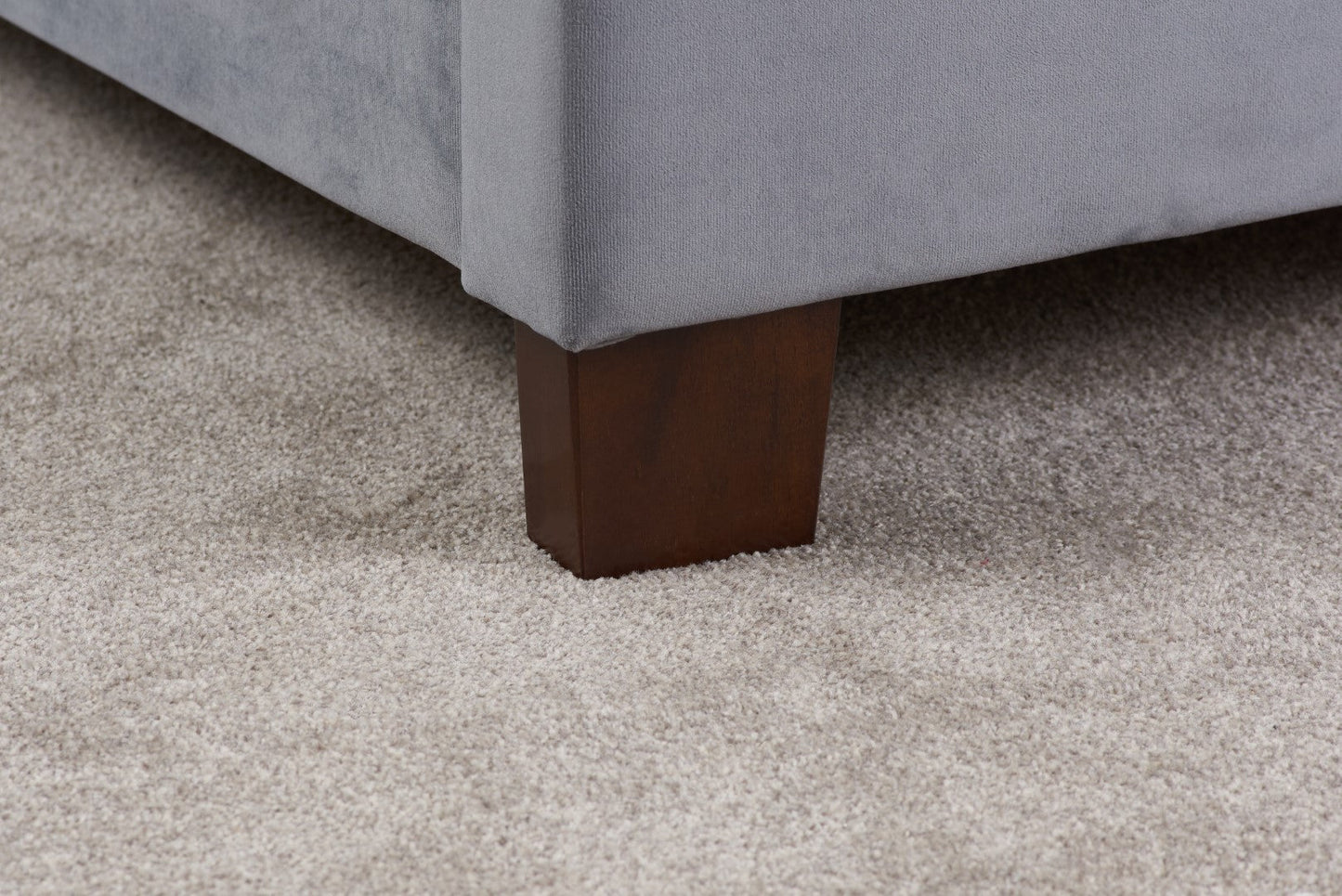 Birlea Cologne 5ft Kingsize Grey Fabric Ottoman Bed Frame