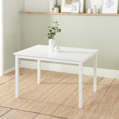 Birlea Cottesmore White Rectangle Dining Table