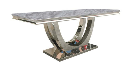 Giatalia Calacatta 180cm Grey Marble Dining Table