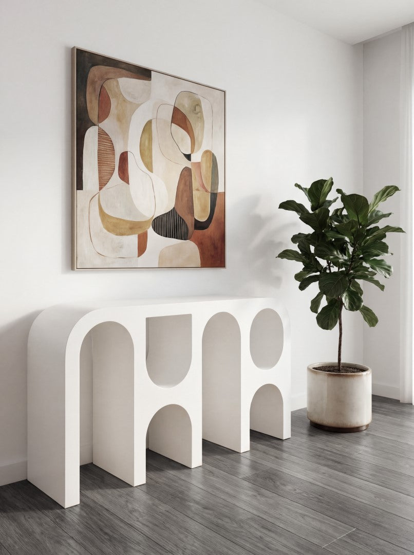 Giatalia Capriana White Console Table