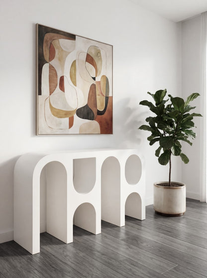 Giatalia Capriana White Console Table