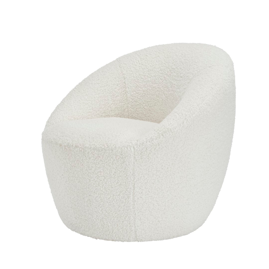 LPD Cocoon Ivory Shearling Chair