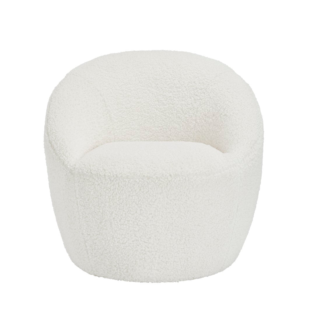 LPD Cocoon Ivory Shearling Chair
