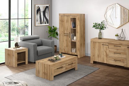 Birlea Compton Oak 3 Drawer 2 Door Sideboard