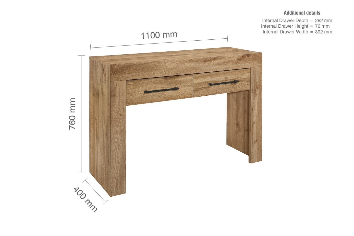 Birlea Compton Oak Console Table