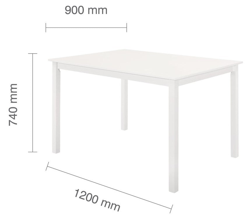 Birlea Cottesmore White Rectangle Dining Set With 4 Upton Chairs