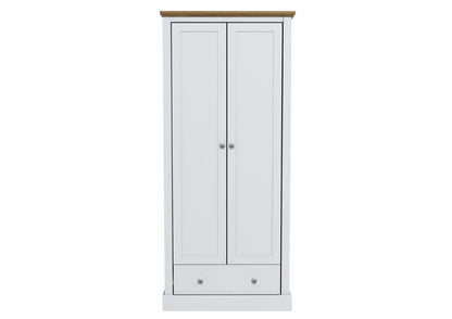 LPD Devon White 2 Door Wardrobe