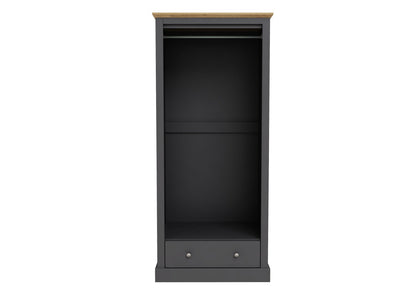 LPD Devon Charcoal 2 Door Wardrobe