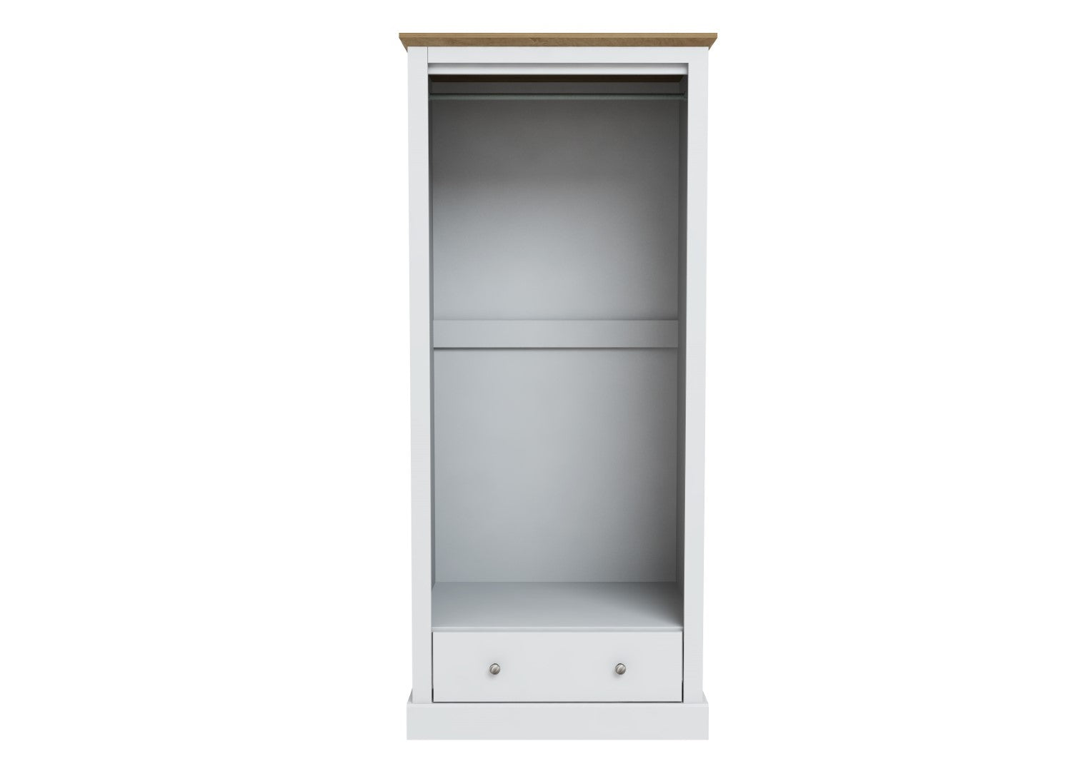 LPD Devon White 2 Door Wardrobe