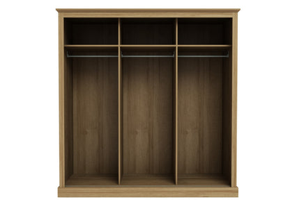 LPD Devon Oak 3 Door Sliding Wardrobe