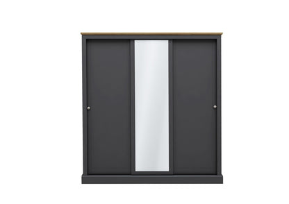LPD Devon Charcoal 3 Door Sliding Wardrobe
