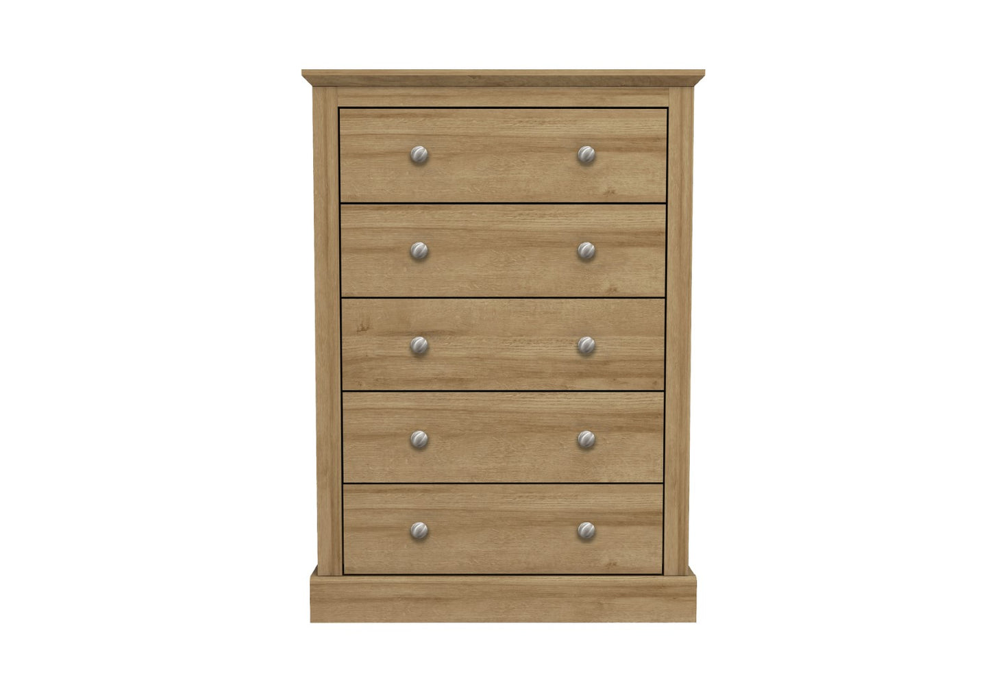 LPD Devon Oak 5 Drawer Chest