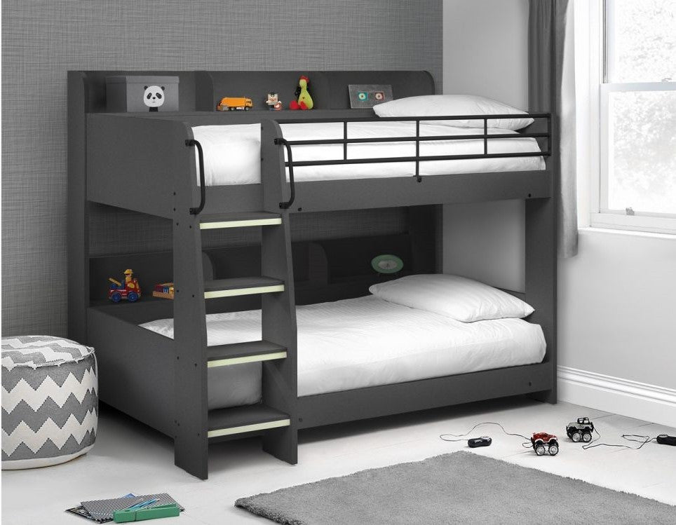 Julian Bowen Domino Anthracite Bunk Bed