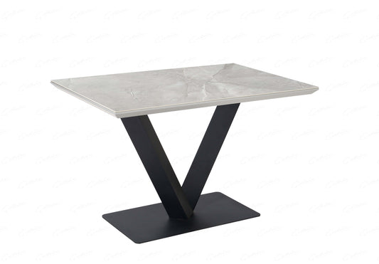 Giatalia Alessia 120 cm Grey Ceramic Dining Table
