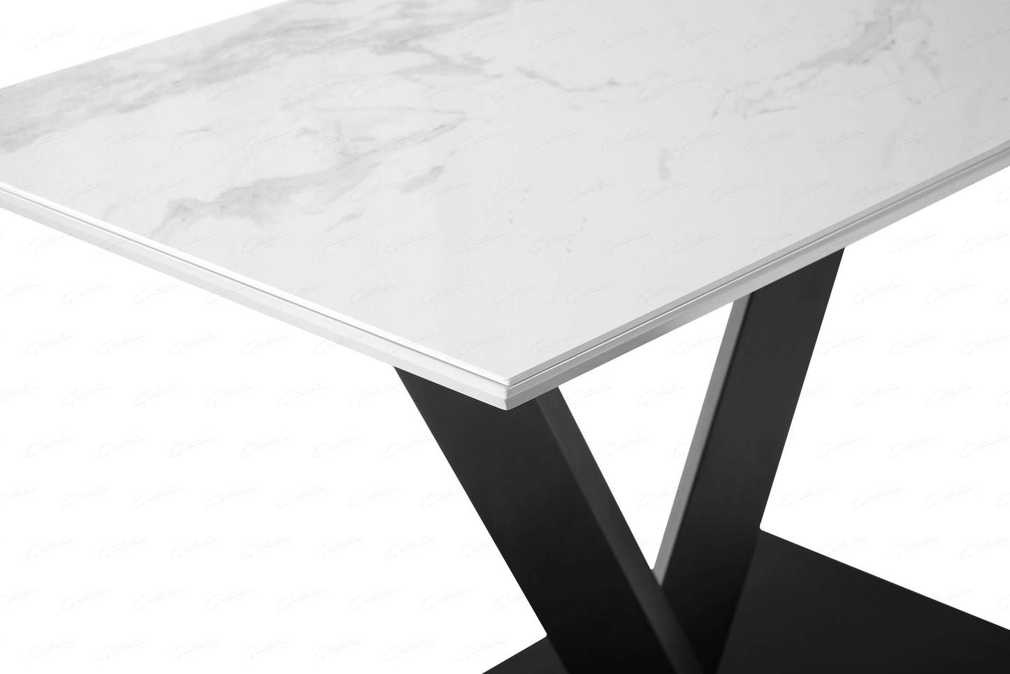 Giatalia 120cm Alessia White Ceramic Dining Table