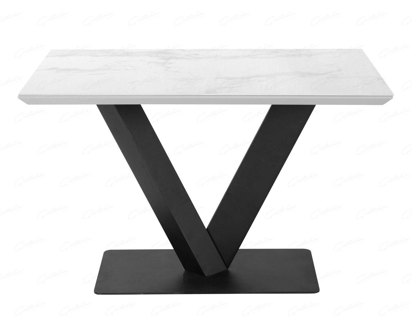 Giatalia 120cm Alessia White Ceramic Dining Table