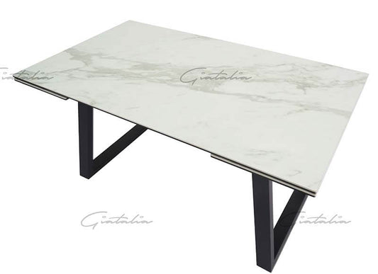 Giatalia Dante 160cm-240cm White Extending Dining Table