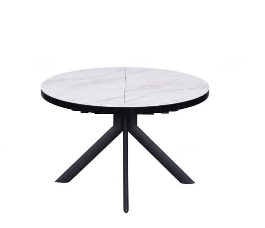 Danello 120-160cm-white-ceramic-extending-dining-table