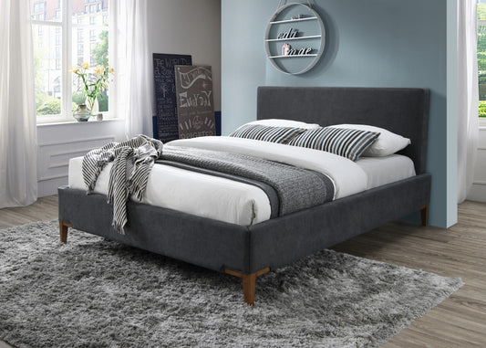 Time Living Durban 5ft Kingsize Grey Fabric Bed Frame