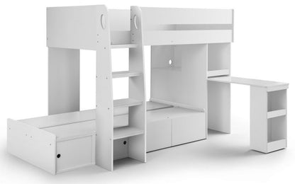 Julian Bowen Eclipse White Wooden Bunk Bed