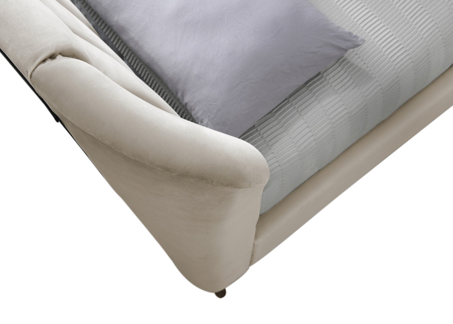 Birlea Elm 4ft Small Double Warm Stone Fabric Bed Frame