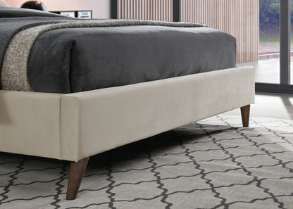 Birlea Elm 4ft Small Double Warm Stone Fabric Bed Frame