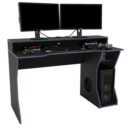 Birlea Enzo Black & Blue Gaming Computer Desk