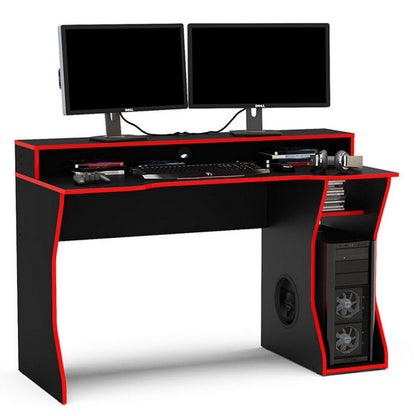 Birlea Enzo Black & Red Gaming Computer Desk